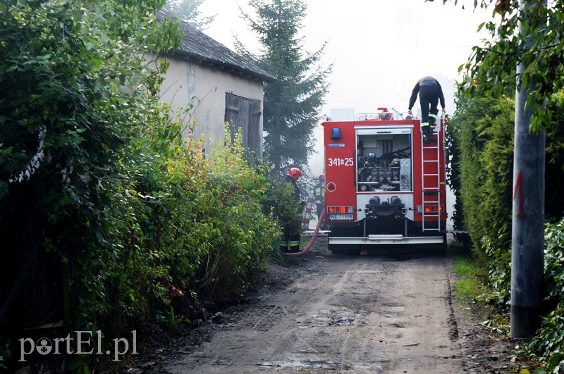 Pożar domu przy Marymonckiej