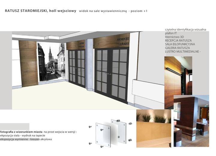 Projekt aranżacji wnętrza Ratusza Staromiejskiego