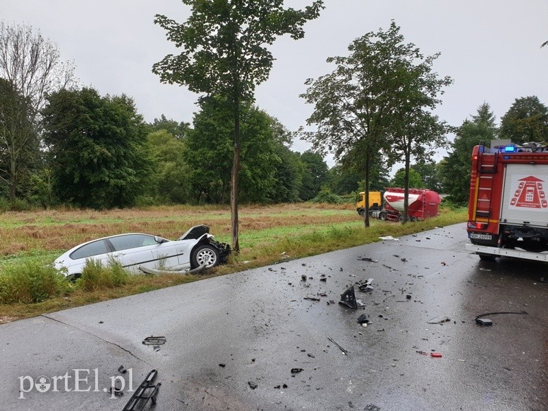 Zderzenie trzech pojazdów w powiecie braniewskim