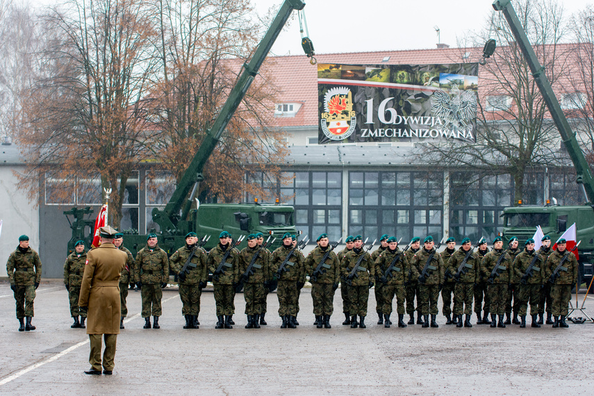 Żołnierska przysięga w Elblągu