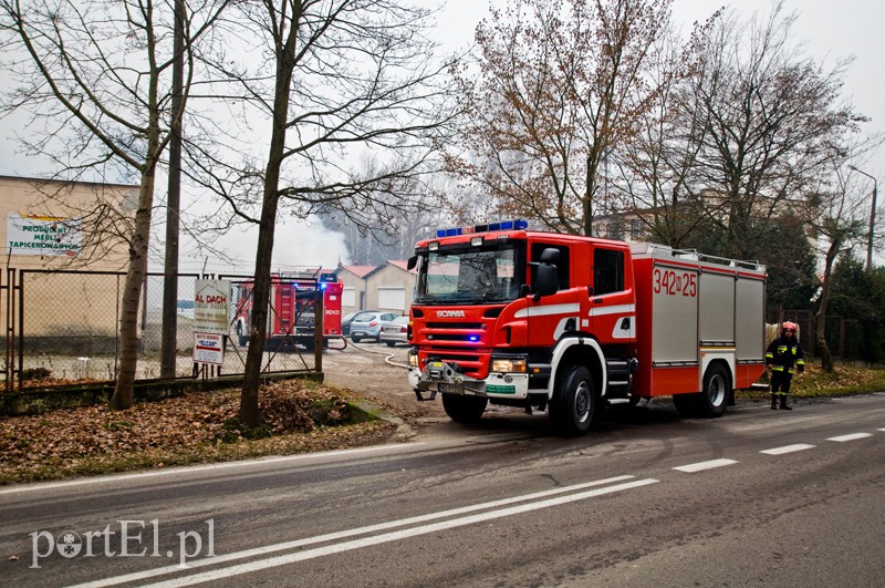  Pożar stolarni na Łęczyckiej
