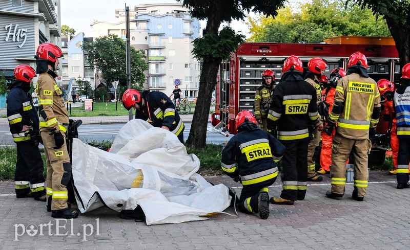 Niebezpieczna substancja wyciekła w pralni