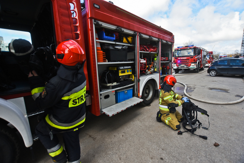 Pożar w bloku przy Ul. Andersa, zmarła 71-latka