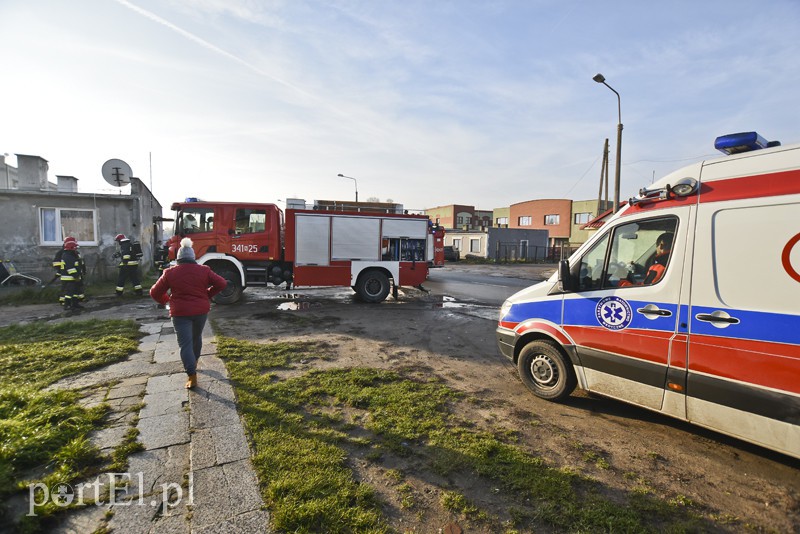  Pożar na ul. Skrzydlatej i w Gronowie Elbląskim