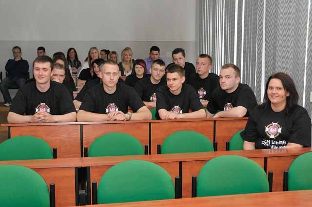 Młodzieżowa Drużyna Pożarnicza przy ZSH w Elblągu - inauguracja działalności