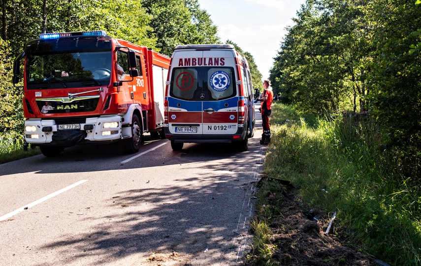 Wypadek w Jagodnie, droga 503 zablokowana
