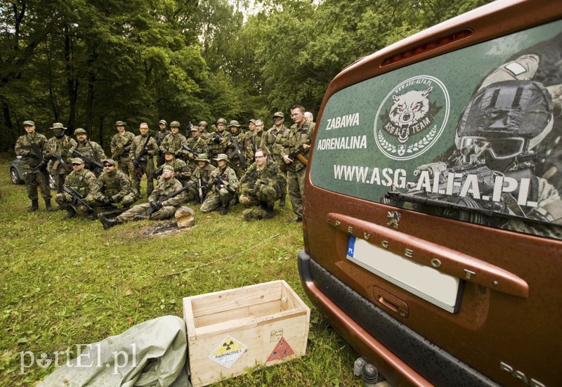 Wymiana ognia w elbląskim lesie
