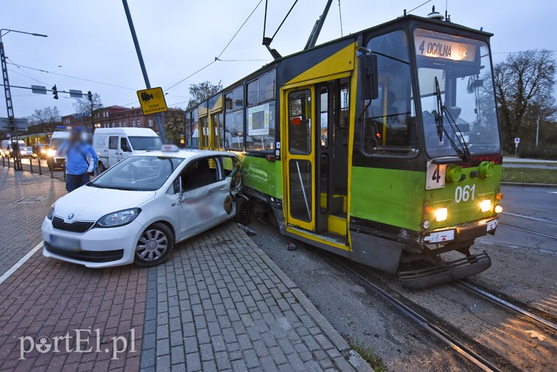Kolizja na Grunwaldzkiej, tramwaje nie jeżdżą