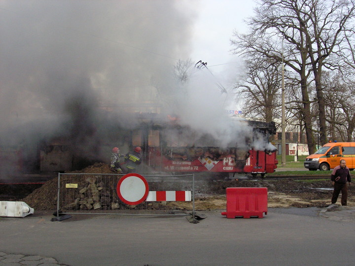 Pożar tramwaju