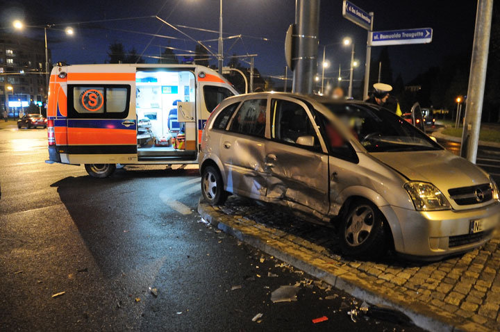Wypadek na skrzyżowaniu