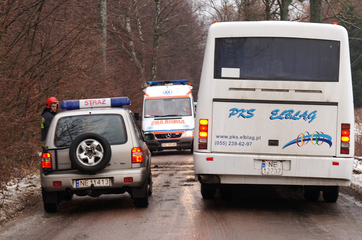Wypadek koło Łęcza