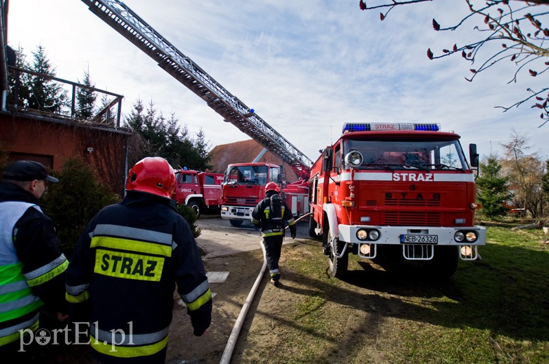  Pożar poddasza w Gronowie Elbląskim