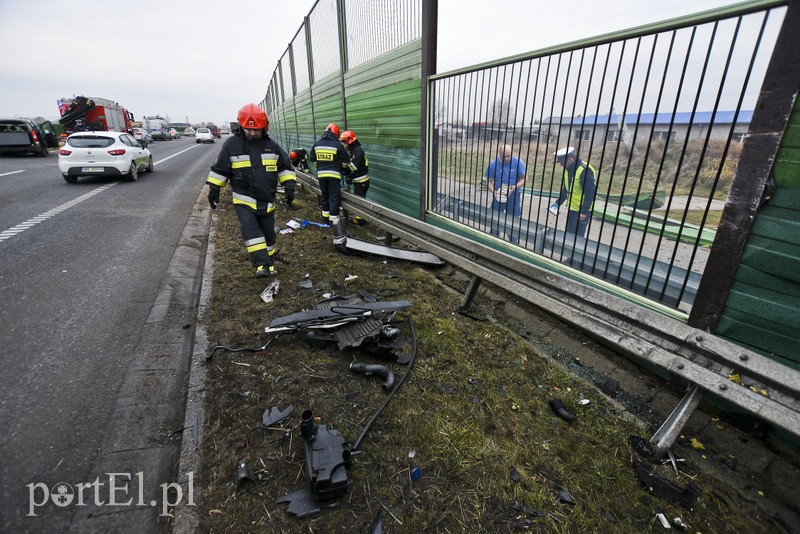 Uwaga wypadek! Utrudnienia na S7