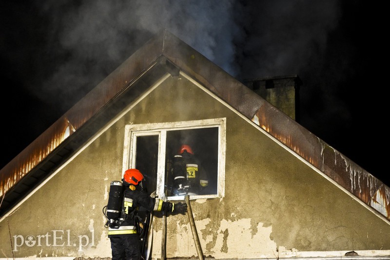 Pożar domku jednorodzinnego przy ul. Niborskiej