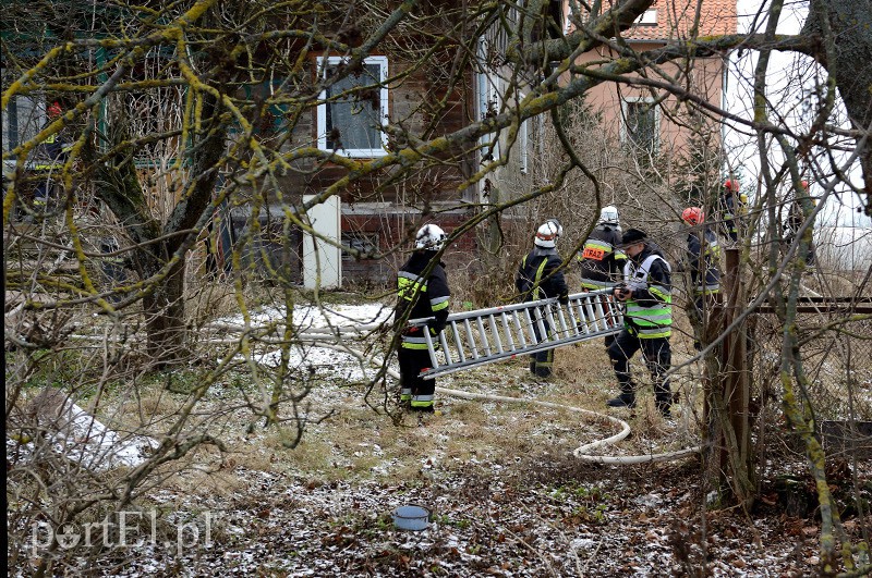 Pożar w Raczkach Elbląskich