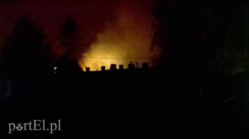 Pożar na złomowcu przy Dębowej