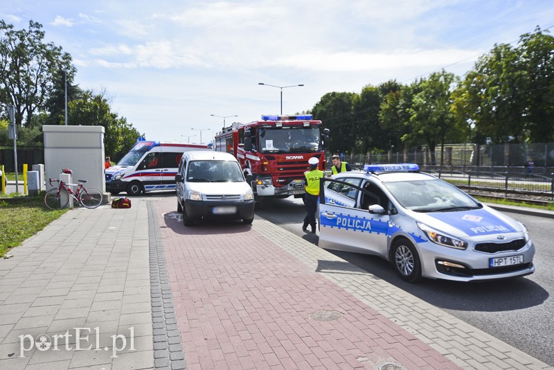 Potrącenie rowerzysty na ul. Browarnej