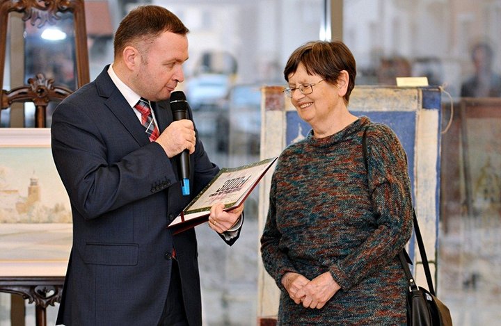Zimowy pejzaż Elblaga