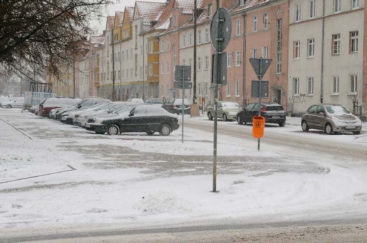 Do Elbląga zawitała śnieżna zima