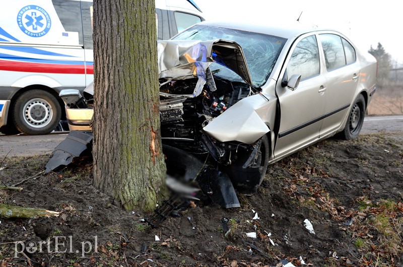 Wypadek na Fromborskiej: dwie osoby ranne