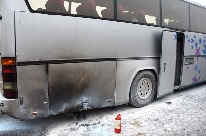 Pożar w rosyjskim autokarze