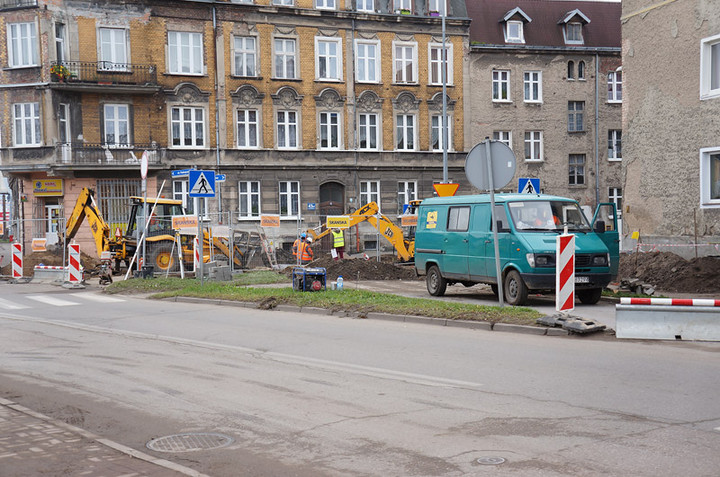 Prace w rejonie ulic: Malborska, Fabryczna i Zagonowa