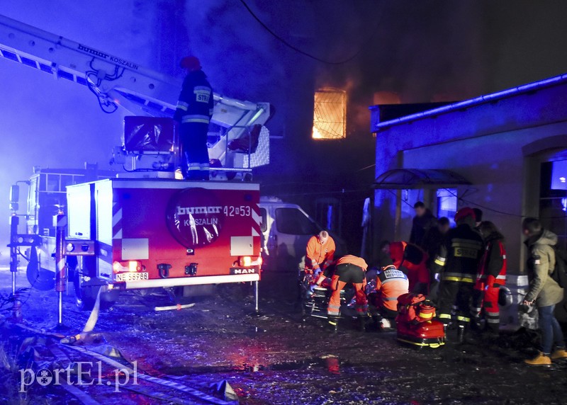 Pożar budynku przy ul. Bożego Ciała