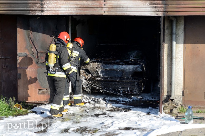 Pożar w garażu przy Malborskiej