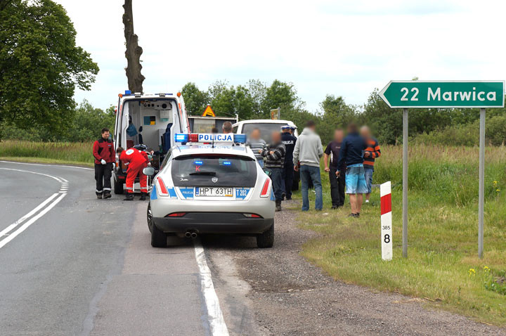 Wypadek w Karczowiskach Górnych