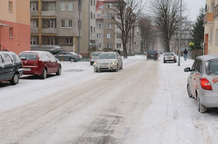 Do Elbląga zawitała śnieżna zima
