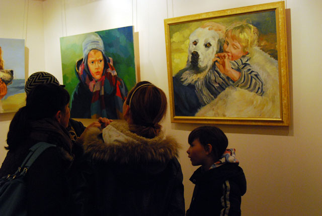 Portret sercem malowany