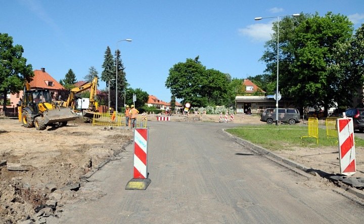 Zamknięte skrzyżowanie Kościuszki-Chrobrego