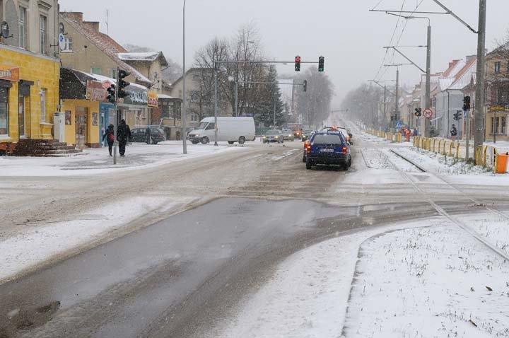 Do Elbląga zawitała śnieżna zima