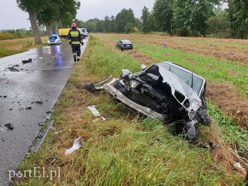 Zderzenie trzech pojazdów w powiecie braniewskim