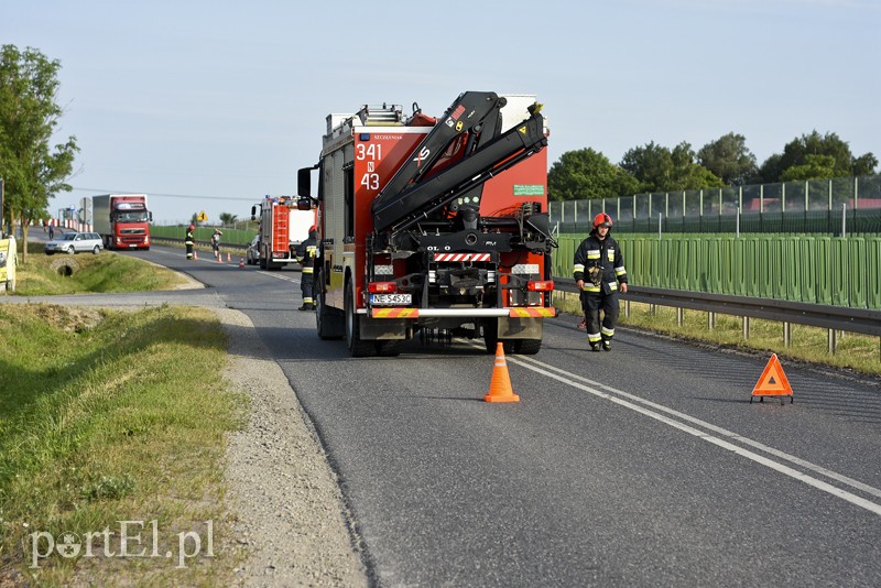 Kolizja za Gronowem Górnym, kobieta w ciąży trafiła do szpitala