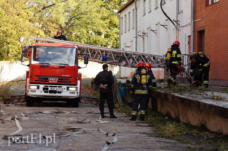 Pożar w budynku dawnej mleczarni