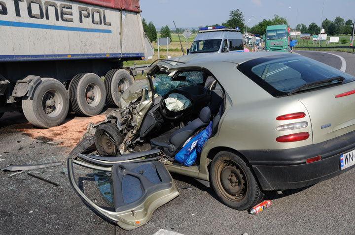 Wypadek w Jazowej-dwie osoby ranne
