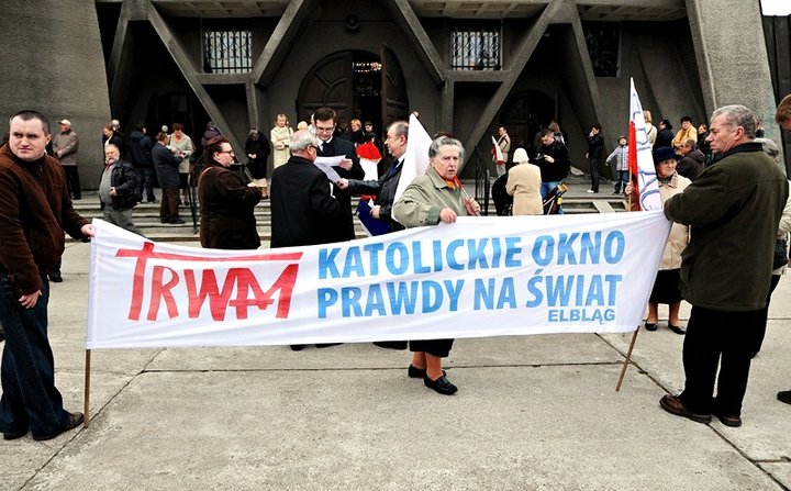 Manifestacja w obronie Telewizji Trwam