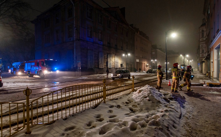 Pożar na ul. 1 Maja