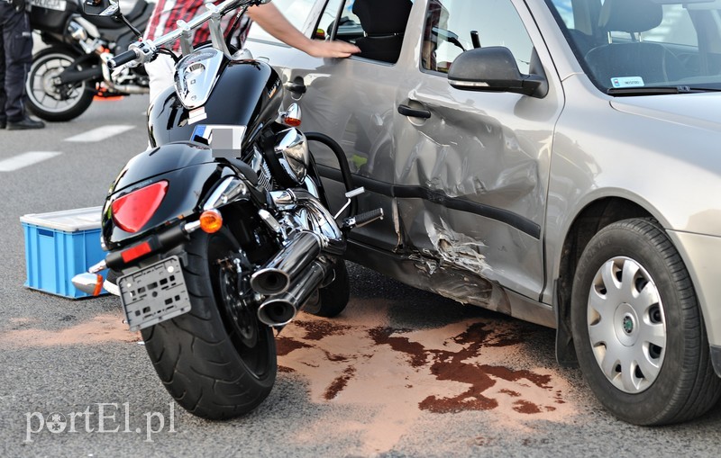 Wjechał w motocyklistę