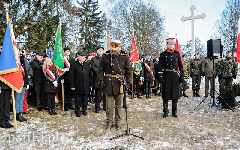 Odsłonięcie tablicy pamiątkowej na Obelisku Romualda Traugutta