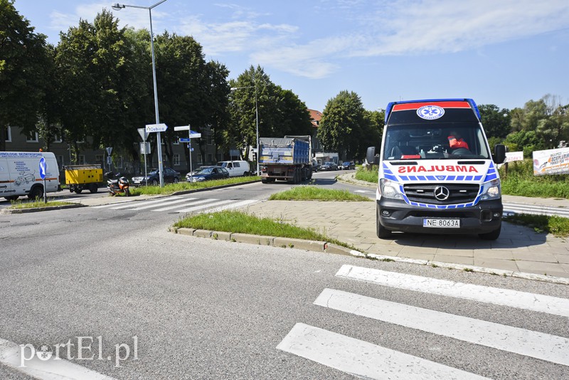 Potrącenie nietrzeźwego rowerzysty
