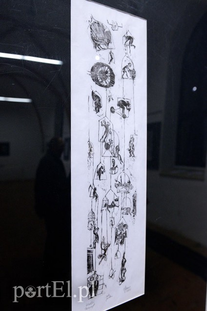 Grafika Jerzego Domino w cyklu Elbląg Plastyczny