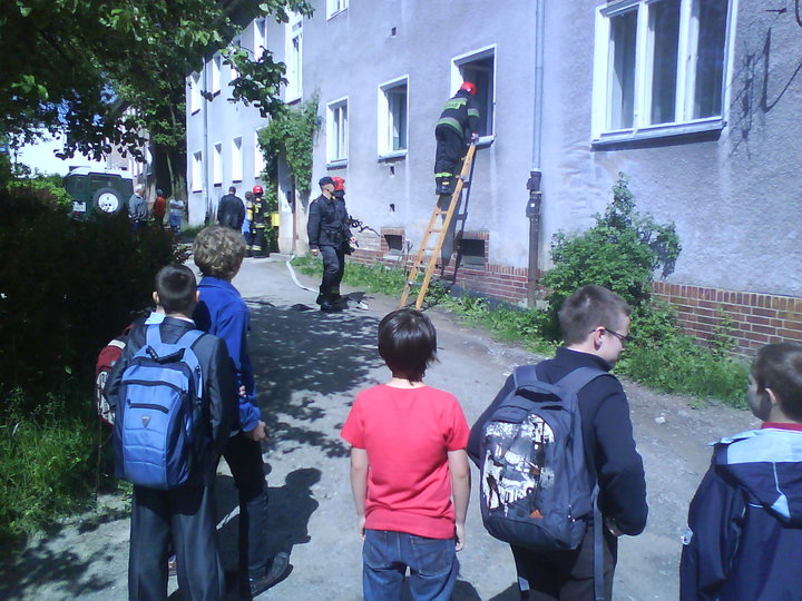 Pożar na Saperów