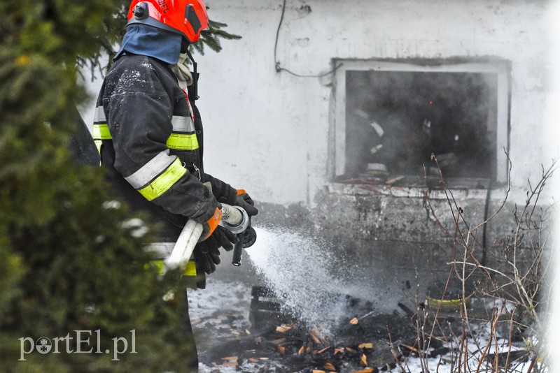 Pożar piwnicy w Stobojach