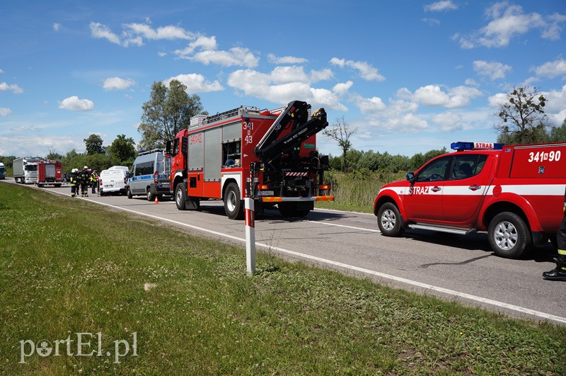 Czołowe zderzenie na drodze nr 22