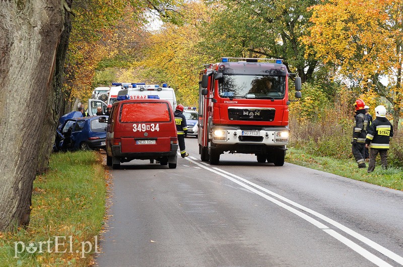 Wypadek między Hutą Żuławską a Pogrodziem