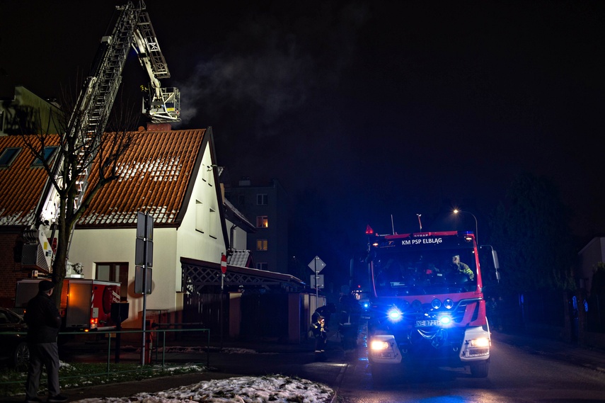 Pożar sadzy w kominie