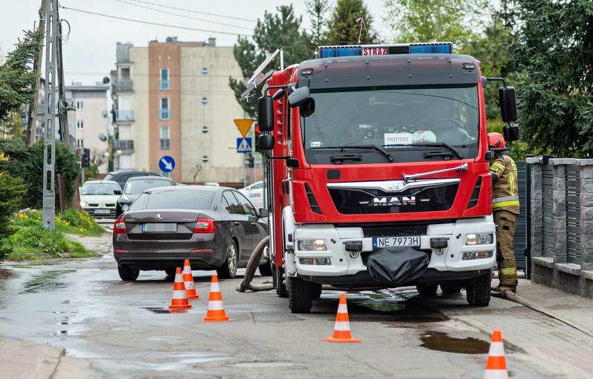Pożar garażu na ul. Lubelskiej
