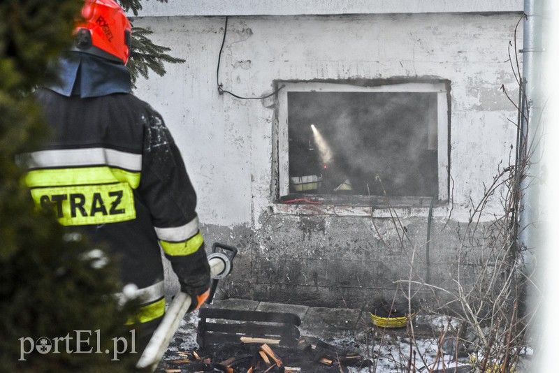 Pożar piwnicy w Stobojach